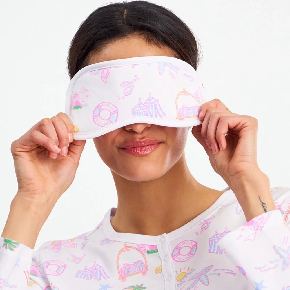 Roller Rabbit x Stoney Clover Lane Hotel Tropical Eye Sleep Mask NWT